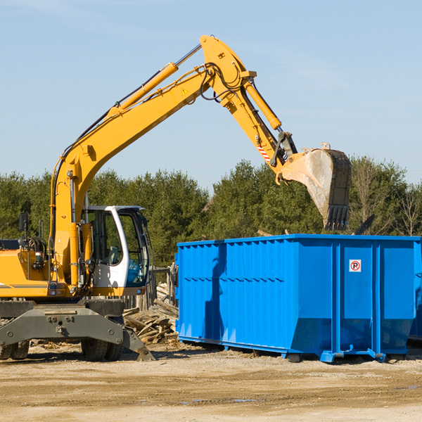 what size residential dumpster rentals are available in Prior Lake MN